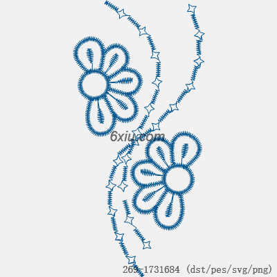 svg矢量绣花图下载