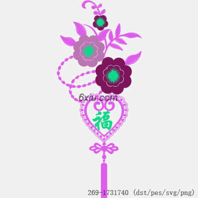 svg矢量绣花图下载