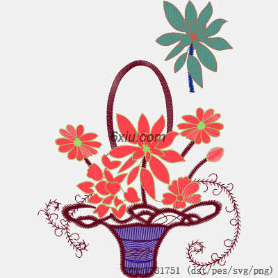 svg矢量绣花图下载