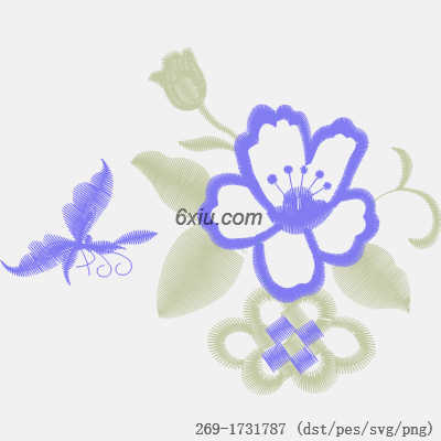 svg矢量绣花图下载
