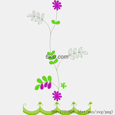 svg矢量绣花图下载