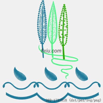 svg矢量绣花图下载