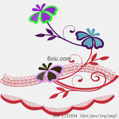 svg矢量绣花图下载