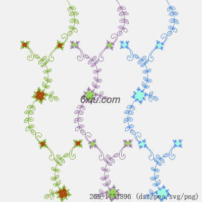 svg矢量绣花图下载