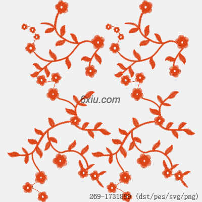 svg矢量绣花图下载
