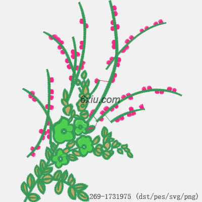 svg矢量绣花图下载