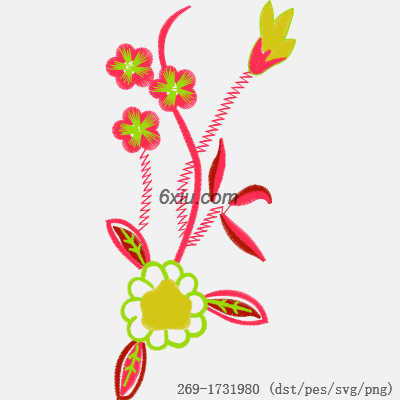 svg矢量绣花图下载