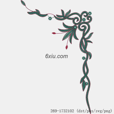 svg矢量绣花图下载