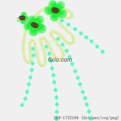 svg矢量绣花图下载