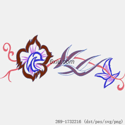 svg矢量绣花图下载