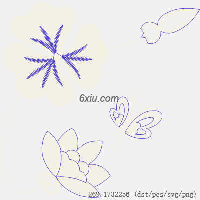 svg矢量绣花图下载