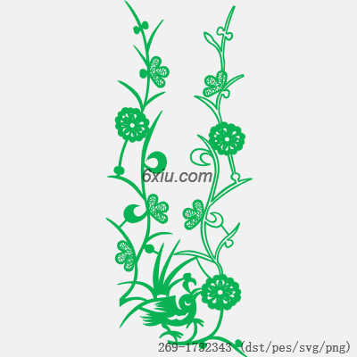 svg矢量绣花图下载