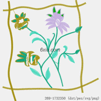 svg矢量绣花图下载