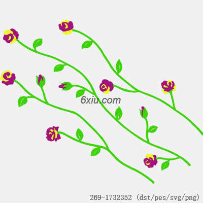svg矢量绣花图下载