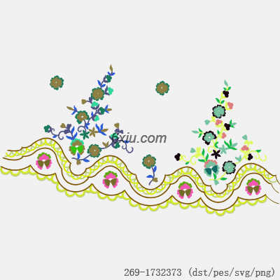 svg矢量绣花图下载