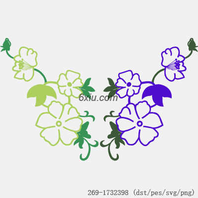 svg矢量绣花图下载