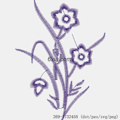 svg矢量绣花图下载