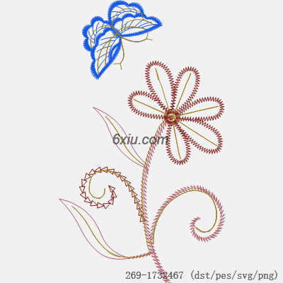 svg矢量绣花图下载