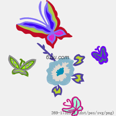 svg矢量绣花图下载