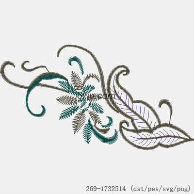 svg矢量绣花图下载