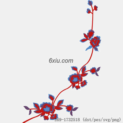 svg矢量绣花图下载