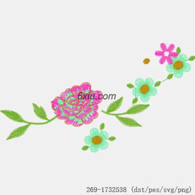 svg矢量绣花图下载