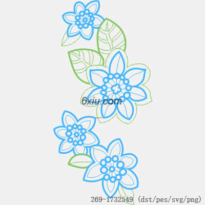 svg矢量绣花图下载