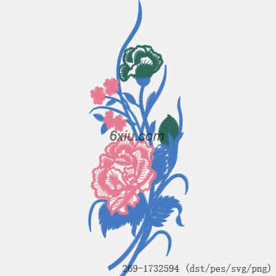 svg矢量绣花图下载