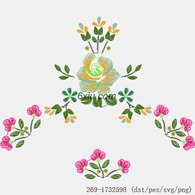 svg矢量绣花图下载