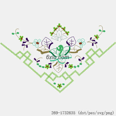 svg矢量绣花图下载
