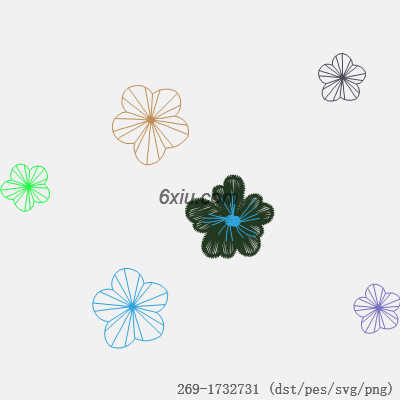 svg矢量绣花图下载