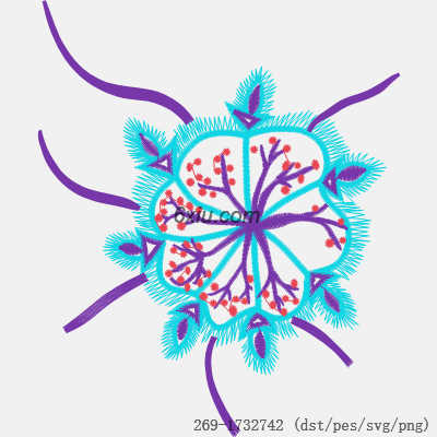 svg矢量绣花图下载