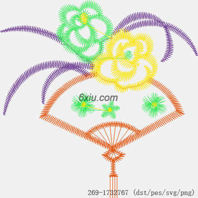 svg矢量绣花图下载