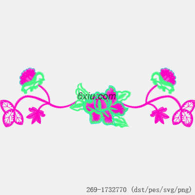 svg矢量绣花图下载