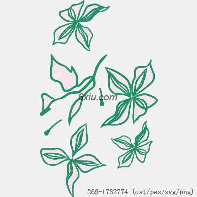 svg矢量绣花图下载
