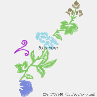 svg矢量绣花图下载