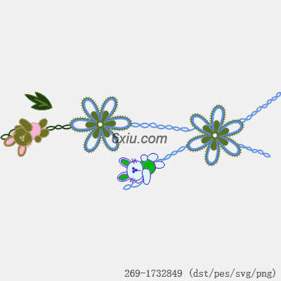 svg矢量绣花图下载