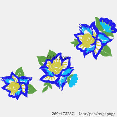 svg矢量绣花图下载