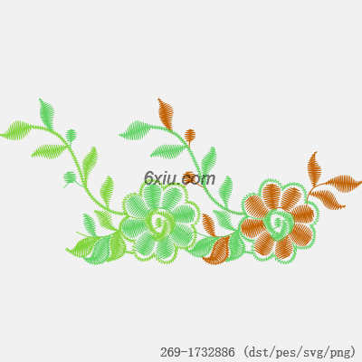 svg矢量绣花图下载