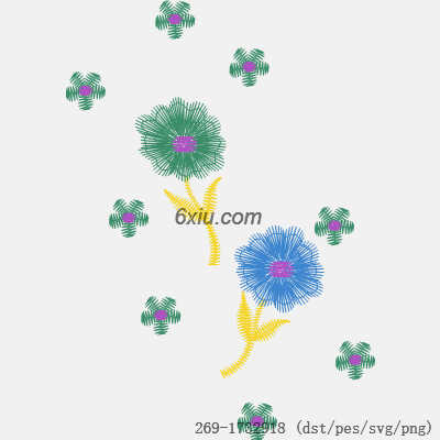 svg矢量绣花图下载