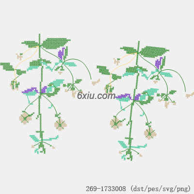 svg矢量绣花图下载