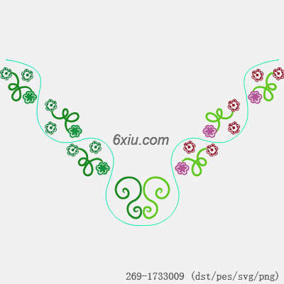 svg矢量绣花图下载
