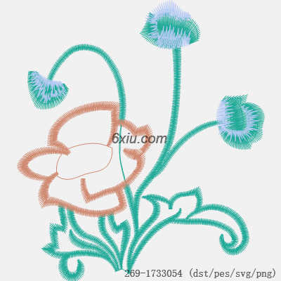 svg矢量绣花图下载