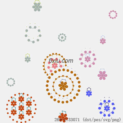 svg矢量绣花图下载