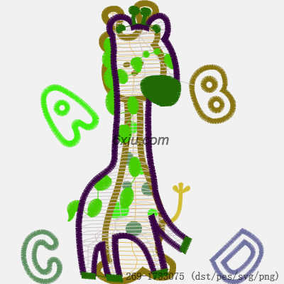 svg矢量绣花图下载