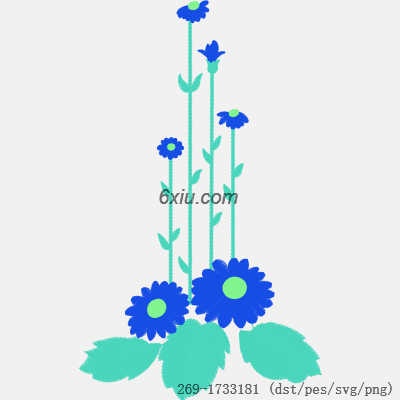 svg矢量绣花图下载