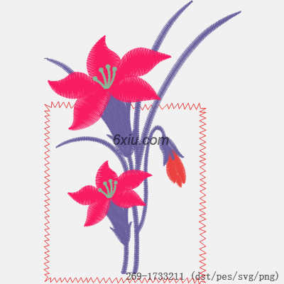 svg矢量绣花图下载