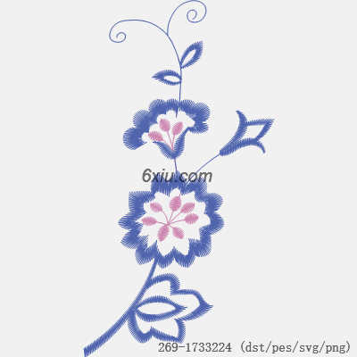 svg矢量绣花图下载