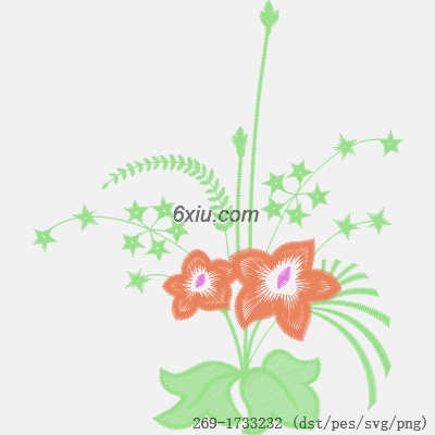 svg矢量绣花图下载