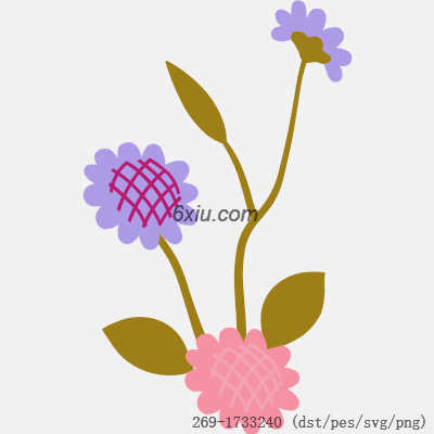 svg矢量绣花图下载